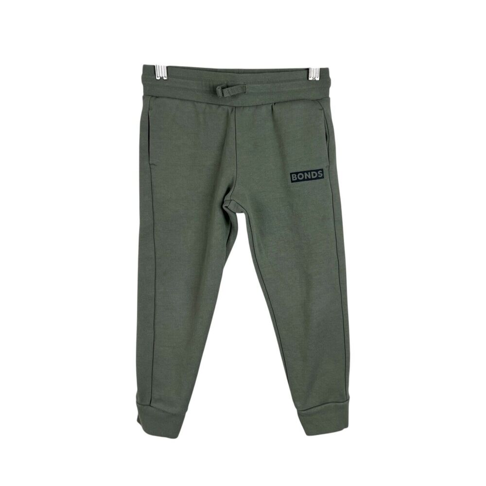 Bonds Kids Jogger Sweatpants Youth 4 Green Pull On Active Play Clothes Boys